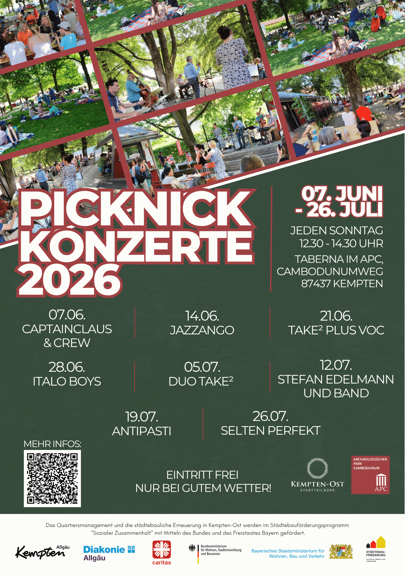 Neu Flyer Picknick Konzerte 2026 website